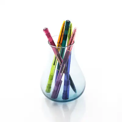 Life and Pieces Clear Ballpoint Pen 0.5mm (Black Set)