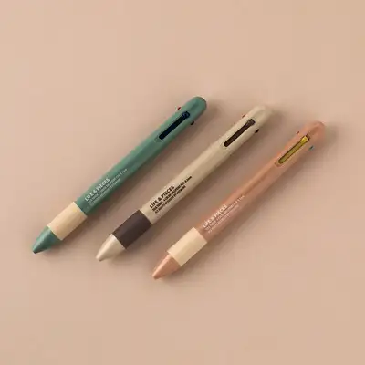 Life and Pieces 4-Color Ballpoint Pen 0.5mm Multi-Pen