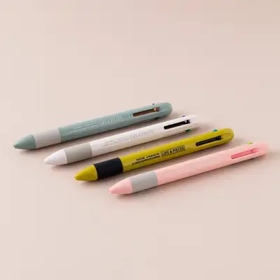 Life and Pieces 4-Color Gel Pen 0.4mm Multipen