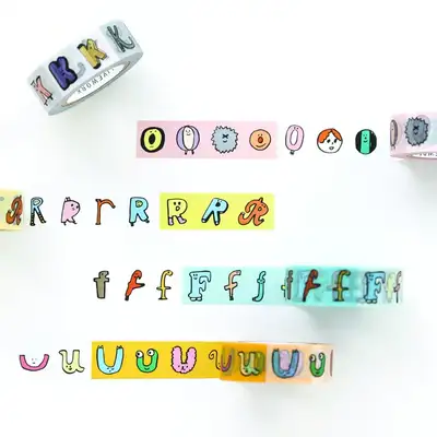 JamJam Alphabet Paper Tape (O~Z, Number)