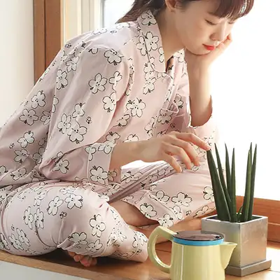 Jam Jam Pajama Cotton Set - Blossom