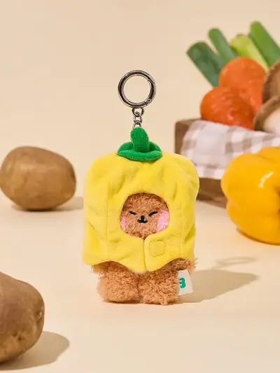 ミニ ミニニ ファーム チチニ プラッシュ キーリング