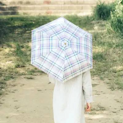 because Vintage Check 2-Way Umbrella (2 Types)