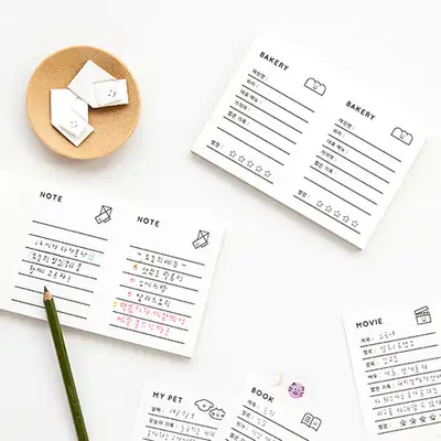 Little Smile Memo Pad (6 Types)