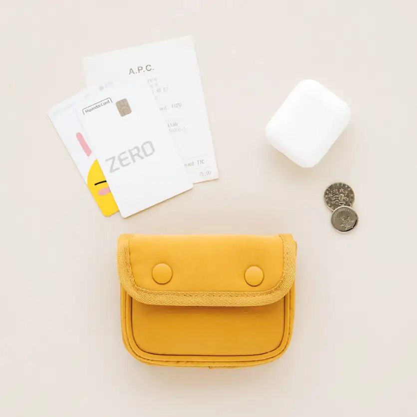 Button Card Pouch 5 Color — 1