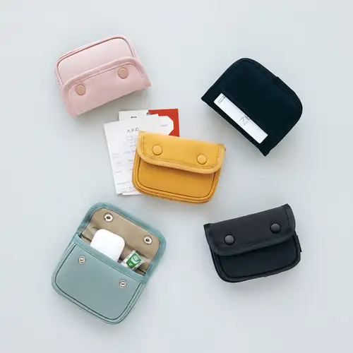 Button Card Pouch 5 Color — 2