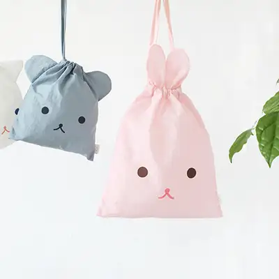 Popuri Washi String Pouch - L Size