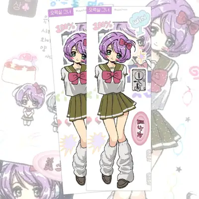 【요인】电玩厅女友贴纸