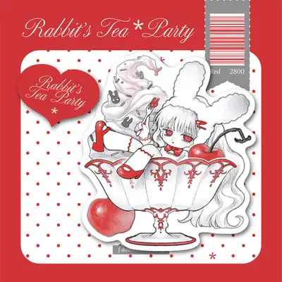 [Gyeol] Rabbit's Tea Party Red Piece Stickers