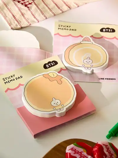 BT21 マン ベイビーベーカリー スティッキーメモパッド
