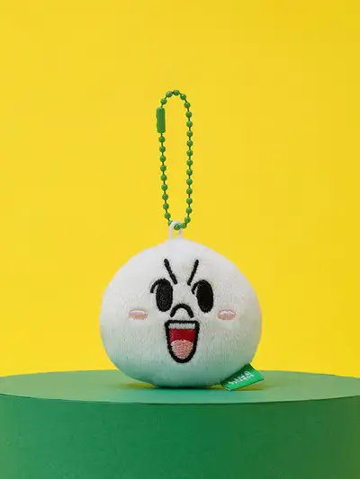 ラインフレンズ ムーン オリジナル プラッシュ フェイスキーリング