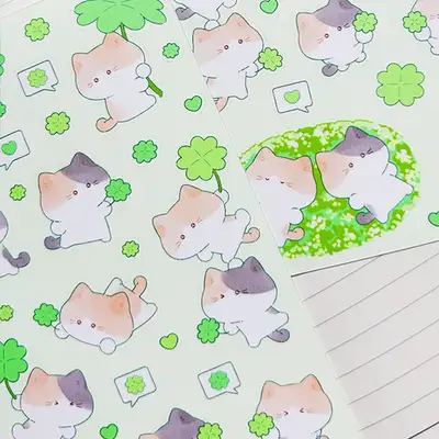 Momojipsa Lucky Fairy Seal Sticker Neon