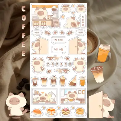 Momo Caretaker Coffee Please Seal Sticker