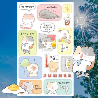 Momo Butler Summer Daily Seal Stickers