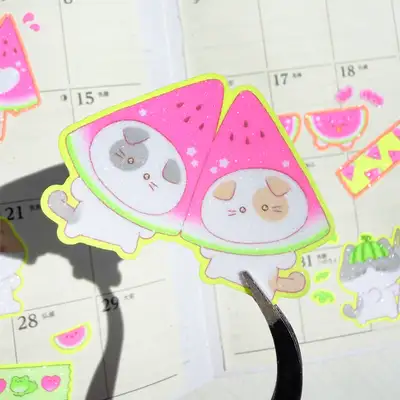 Momo Caretaker Shining Watermelon Seal Sticker