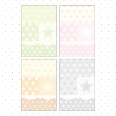 Boboguri Dot Star Lace Imitation Paper Pack