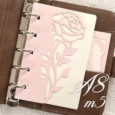 Sweet Lily Rose Shaped Inner Pages A8 M5