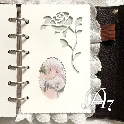 Sweet Lily Lace Petit Frame Shaped Notepad A7