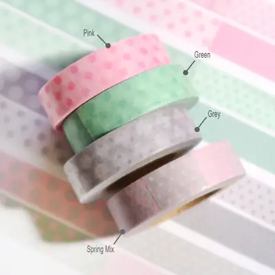 Stickers Polka Dot Masking Tape 4 Type