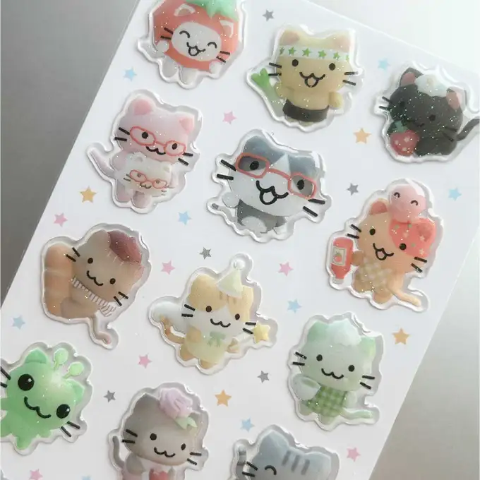 Deco Boko Jjangnyangi Glitter Epoxy Sticker