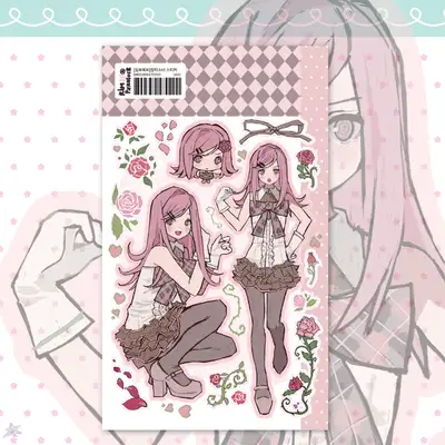 Kim Burok Rosie Girl Sticker