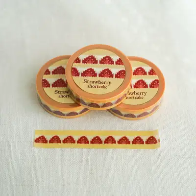 Fromong Strawberry Cake Masking Tape