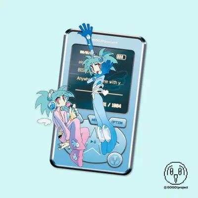 GoGo Project Listen to My Rhythm Transparent Piece Sticker Set