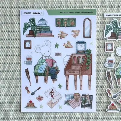 From Two Studio Forest Library_2 Sticker