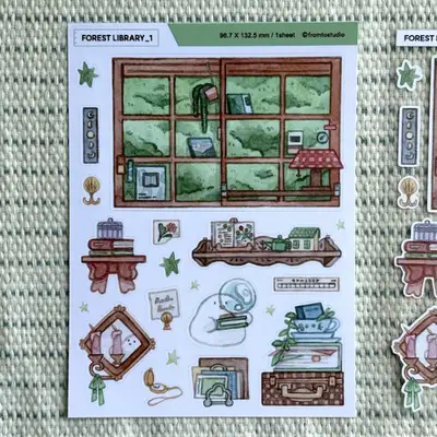 From Two Studio Forest Library_1 Sticker
