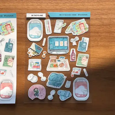 From Two Studio In the Plane Sticker