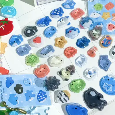 Mongmongsbechu Bonbon Sea Friends 3D Sticker