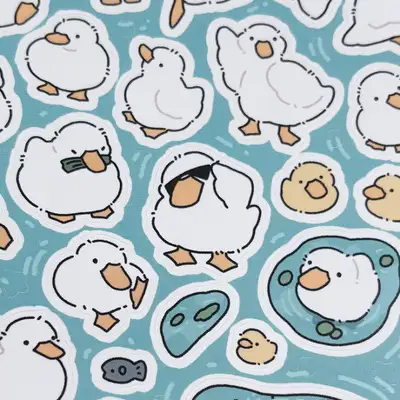 Mongmong Sbaechu Quack Quack Duck Sticker