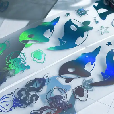 Mongmong Svelte Shimmering Sea Memories Kiss Cut Tape