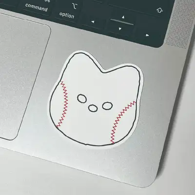 We Are The Peng Baseball Ball Meow Removable Piece Sticker