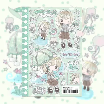 Creamy Crumbs Blue Shine Sticker