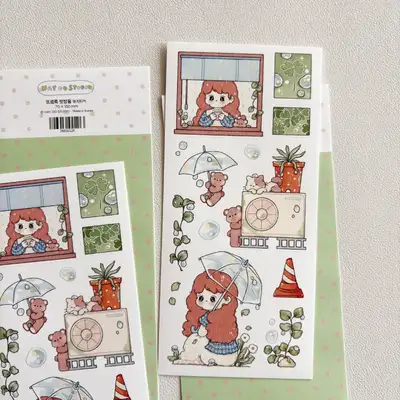 HeywhoStudio Pitter-Patter Raindrop Sticker