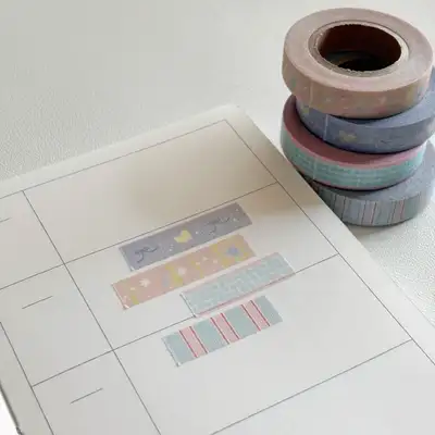 Hey Oo Studio Vintage Masking Tape 4 Types