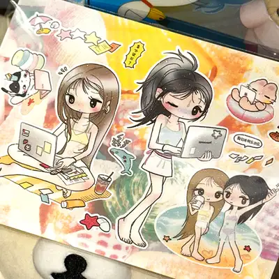 Nana's Mood I Came to the Sea Sticker