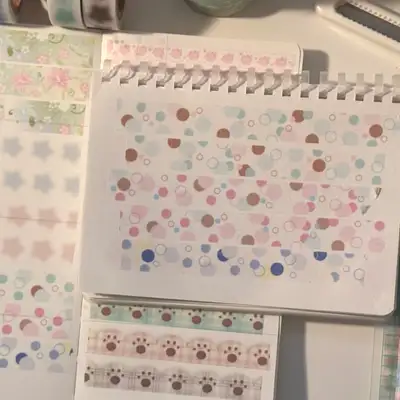 Happy Strappy Fluffy Shop Circles Masking Tape
