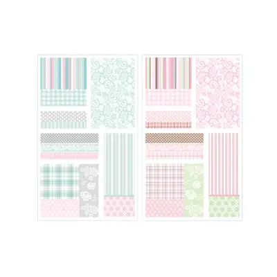Pearly Button Swatch Die-Cut Matte Paper Sticker Pack