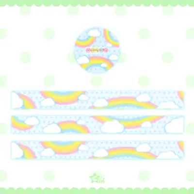 Creamy Milky Cloud Rainbow Masking Tape