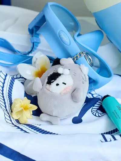 ラインフレンズ ミニ ミニニ アンダー ザ プール ジェニニ ぬいぐるみ キーリング