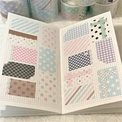 Way to Fetch Big Pattern Masking Block Kiss-Cut Tape 3 Types