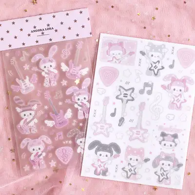 Angora Lora Rockstar Sticker 2 Type