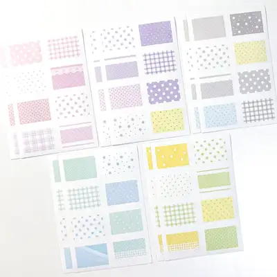Moitto Moitto Color Die-Cut Kraft Paper Sticker Pack