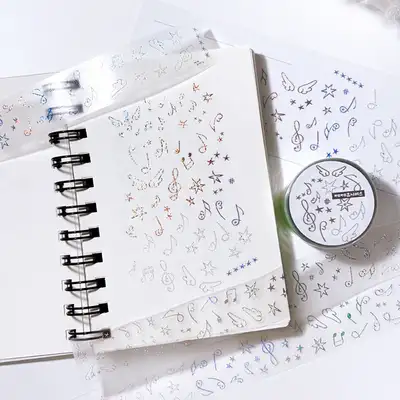 JeJe Universe Twinkle Musical Note Kiscut Tape