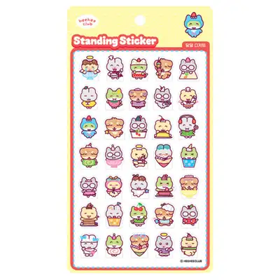 Hihi Club Standing Sticker - Sweet Dessert