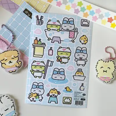 HiHi Club Poodeuk Bath Time Sticker