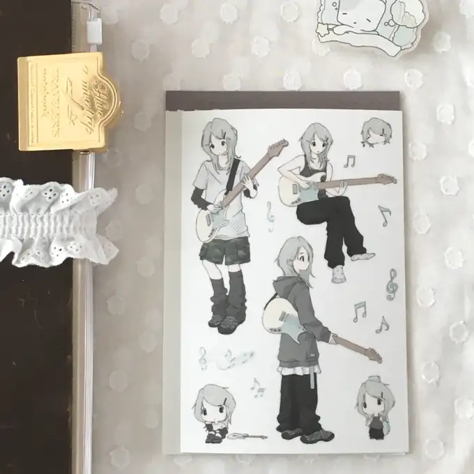 Sosohihi Guitarist A Seal Sticker