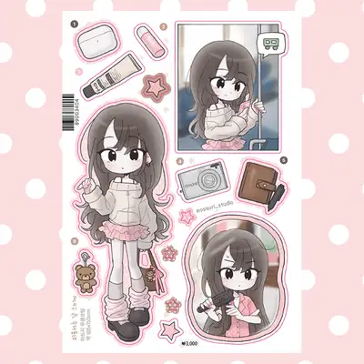 邊角工作室 出門日貼紙